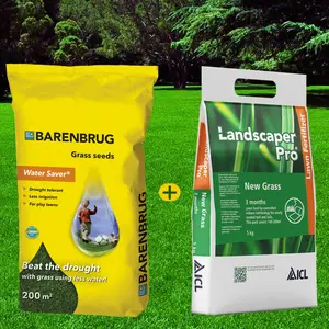 Pachet complet pentru gazon nou infiintat, rezistent la seceta, 100-120 m2